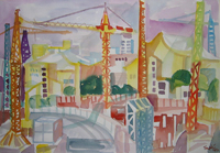 Potsdamer Platz I, 1997 Aquarell, 45x64,9 cm